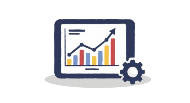 分析図でグラフが上昇している